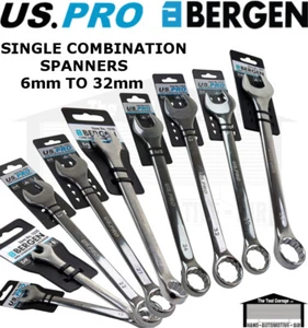 BERGEN / US PRO Tools 6 - 32mm Single Combination Spanner, Spanners, Wrench NEW - Picture 1 of 36