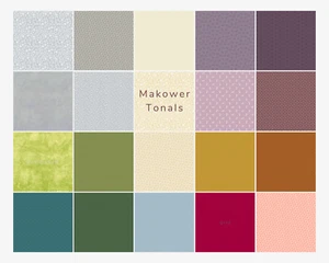 Makower Tonals Co-ordinates Fabric Various colours/designs FQ & 1/2m 100% cotton - Picture 1 of 21