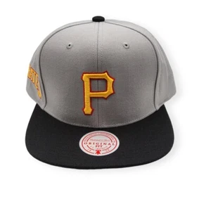 Mitchell & Ness Pittsburgh Pirates Away Coop 2 Tone Adjustable Snapback Hat Cap - Picture 1 of 6