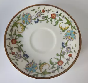 NORITAKE CHINA Cyril JAPAN HAND PAINTED DISCONTINUED SAUCER FOR DEMITASSE CUP - Picture 1 of 5