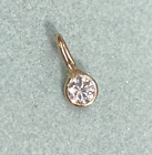 Natural Fvs Diamond .12ct 14k Yellow Gold Pendant