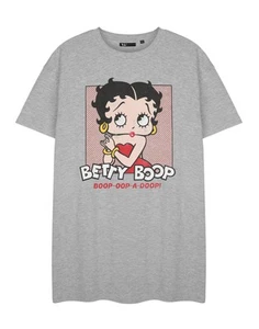 Camisón Betty Boop gris Oop-A-Doop manga corta para mujer - Imagen 1 de 8