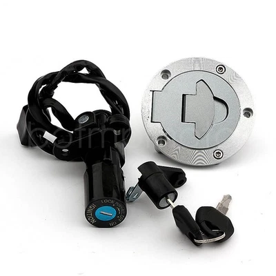 Juego de bloqueo de asiento con tapa de gas combustible interruptor de encendido para Yamaha YZF R3 2015 2016 2017 Foto 1 de 3