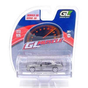 Raw Chase Greenlight 2016 Dodge Challenger RT 1:64 Diecast GL Muscle Series 30 - Picture 1 of 2