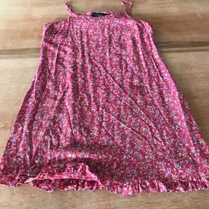 Cinnamon Girl Summer Dress Women M Blue Floral Sleeveless Mini Boho Hippie - Picture 1 of 8