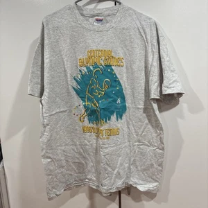 Hanes Heavyweight XL T Shirt Centennial Olympic Games Tennis Atlanta 1996 - Picture 1 of 7