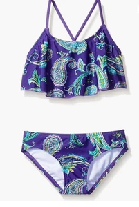 Kanu Surf Girls 2-Piece Swimsuit Multicolor Size 12 7356 - Picture 1 of 2