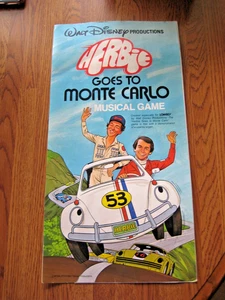 Vtg 1977 Walt Disney Herbie Goes To Monte Carlo Musical Board Game Lowrey Organ - Picture 1 of 9