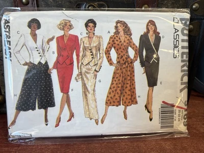 VTG Buttrick 5169 Misses fancy SUIT 20/22/24 dramatic Jacket slim skirt split - Image 1 of 2