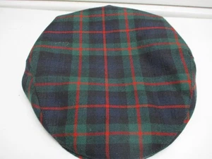 Ingles Buchan Hat Pure New Wool Plaid Newsboy Cabbie Cap Scotland - Picture 1 of 2
