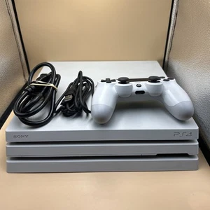 Sony PlayStation 4 Pro 1TB Glacier White Console 10.5 Tested Works - Picture 1 of 14