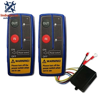 Kit de control remoto de cabrestante inalámbrico receptor 12-24 V 100 pies interruptor doble entrega gratuita Foto 1 de 4
