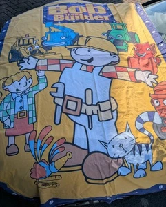 Vintage Bob The Builder Single Duvet Cover - 2000 - reversible *see pics* - Picture 1 of 7