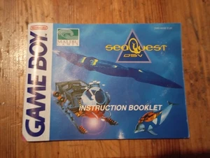 Game Box And Instruction Booklet For The Game Boy Version Of SeaQuest DSV - Picture 1 of 5