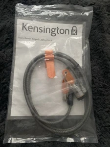 NEW Kensington Microsaver Notebook Keyed Laptop Lock Security Cable 2 keys - Photo 1/2