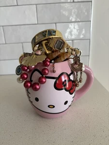 Mystery Hello Kitty Mug Jewelry Jar Costume Celestial, Boho, Vintage - Picture 1 of 7