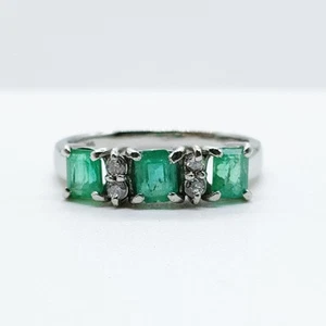 Jewelry Ring Emerald 1.01ct Platinum 3280565 - Picture 1 of 11