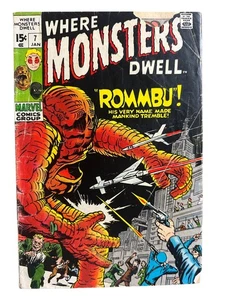 Where Monsters Dwell #7 Marvel Comic Book 1965 Low Grade - Picture 1 of 3