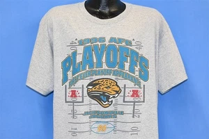 vintage 90s JACKSONVILLE JAGUARS 1996 FIRST EVER PLAYOFFS t-shirt FOOTBALL XL - Picture 1 of 5