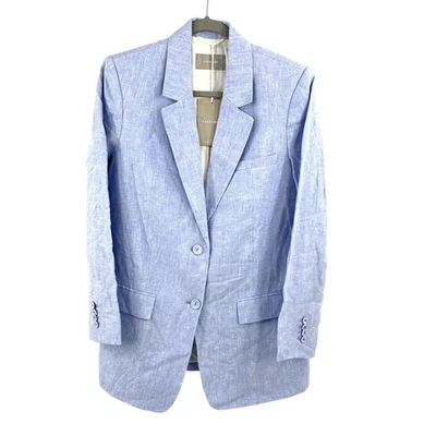 Everlane the linen oversized blazer in blue Size 8 - Image 1 of 4