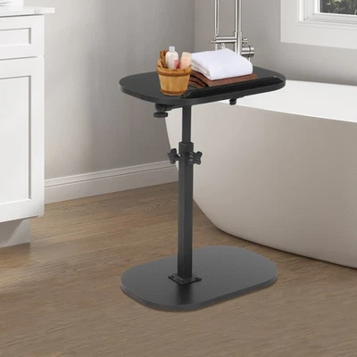 Mesa auxiliar en forma de C, mesa auxiliar pequeña para sofá, mesa de sofá para salón Foto 1 de 4