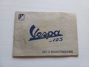 Piaggio Vespa 125 VN1T - VN2T Bedienungsanleitung Wartung Originalheft - Bild 1 von 14