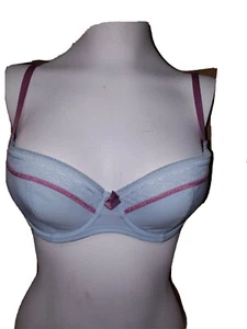 Sexy SIXTY EIGHT Bra Blue PInk Metropolis Padded Underwire Size 34C - Picture 1 of 4