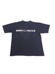 Vintage Nine Inch Nails CK Box Logo Single All Sport T-Shirt Adult Size L - Picture 1 of 9