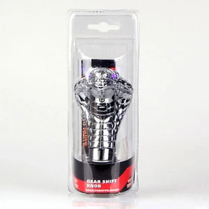Perilla de cambio de marchas con cabeza Cobra universal para automóvil LED ojos palanca de cambios manual automática - Imagen 1 de 14