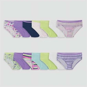 Fruit of the Loom 194422063580 Girls Rot 2 Panty Hipster Underwear, Assorted - Picture 1 of 1