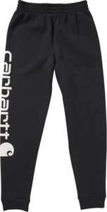 Carhartt boys Knit Long Loose Fit Sweatpants, Caviar Black Size L - Picture 1 of 2