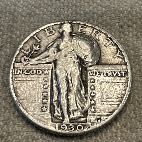 1930 Standing Liberty Quarter nice details! Cover
