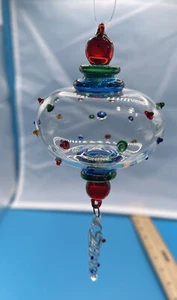 New - Glass Finial - Icicle Style Ornament  - Picture 1 of 11