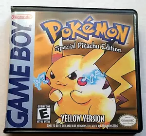 SOLO CUSTODIA Pokémon Giallo Game Boy Box Pokémon - Foto 1 di 6