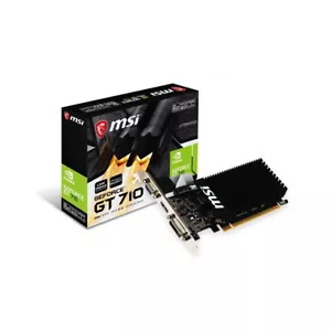 MSI NVIDIA GeForce GT 710 2GB DDR3 Scheda Grafica (GT7102GD3HLP) V809-2000R - Foto 1 di 3