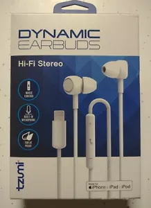 Auriculares estéreo dinámicos de alta fidelidad Tzumi para Apple iPod iPad iPhone blancos - Imagen 1 de 5