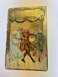 c1910 Couple Dancing 18th Century Napoleonic Clothing New Years P304 - Picture 1 of 3