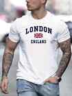 London T-shirt Official National Flag Printed Mens Short Sleeve Cotton Shirt Tee