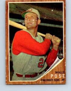 VINTAGE BASEBALL CARD TOPPS 1962 CINCINNATI REDS WALLY POST NO4 - Picture 1 of 2