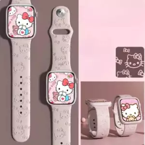 Hello Kittyyy Strap for Apple Watch Band 45mm 44mm 42mm 41mm 38mm 49mm 40mm Sili - Picture 1 of 14
