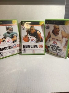 Xbox Original Games Lot Of 3 NBA LIVE 04 06 And Madden 06. See Pics - Picture 1 of 4