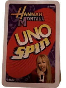 Hannah Montana UNO Spin Game Disney Mattel - Picture 1 of 2