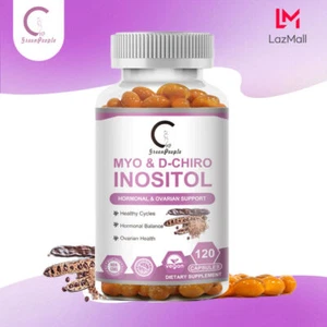 Myo Inositol & D Chiro Inositol 120 Softgels With Folate & Vitamin D3 - Picture 1 of 9