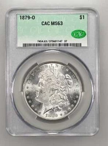 1879-O O Morgan Silver Dollar CACG MS 63 CAC - Picture 1 of 2
