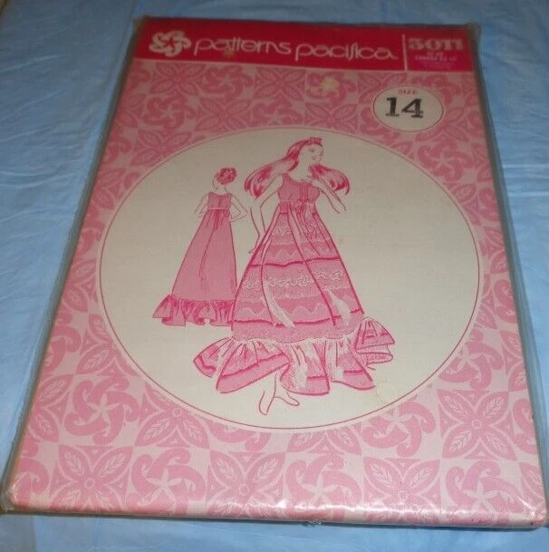 VINTAGE PATTERNS PACIFICA 3011 ~ MISSES HAWAIIAN DRESS ~ SIZE 14 *UNCUT - Image 1 of 1