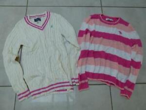 Girls Joules Wicket Cable knit & Abercrmobie & Fitch jumper top.Size 11-12 years