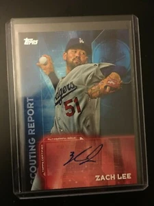 2016 Topps Scouting Report ZACH LEE Autograph auto - Picture 1 of 1