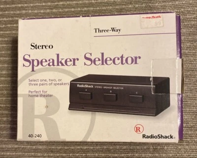 Vintage 2000 RadioShack Stereo Speaker Selector,  3 Way 40-240 Radio Shack - Image 1 of 4