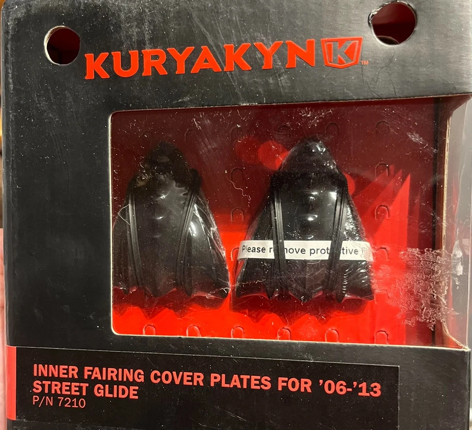 Placa de cubierta de carenado interior Kuryakyn negra 06-13 Street Glide ¡Envío rápido y gratuito! Foto 1 de 1