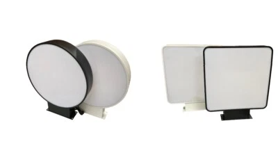 NUEVA CAJA DE LUZ DE PROYECCIÓN LED DOBLE CARA PUBLICIDAD EXTERIOR SIGNO REDONDO CUADRADO - Imagen 1 de 4